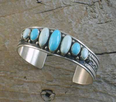 Derrick Gordon Dry Creek &Sleeping Beauty Turquoise Bracelet